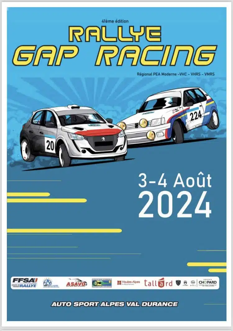 Lire la suite à propos de l’article Rallye GAP Racing 2024 : Les engagés