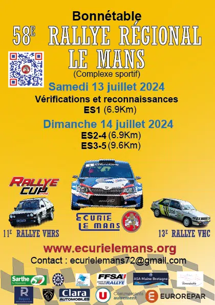 You are currently viewing Rallye Le Mans 2024 : Liste des engagés
