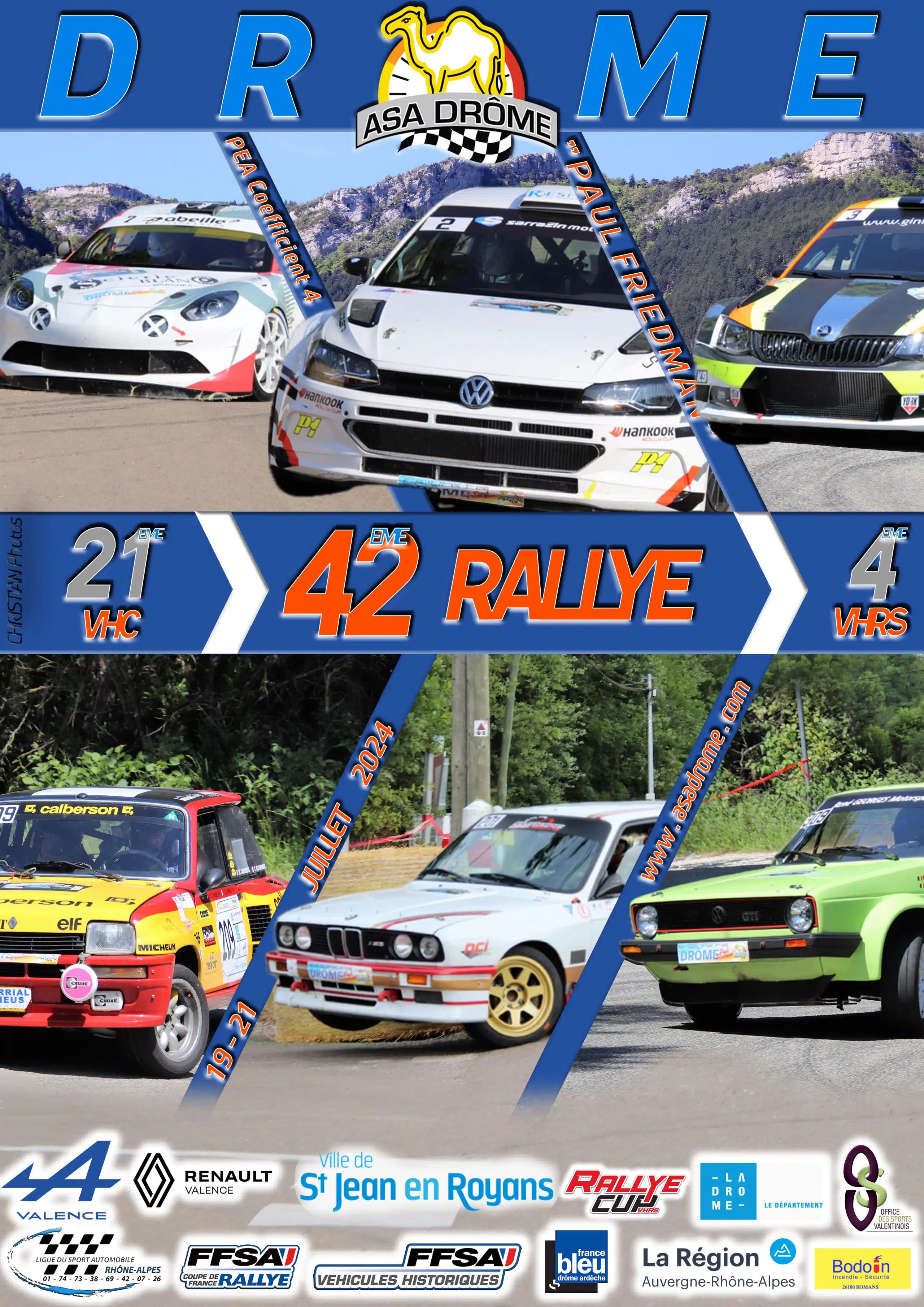 Lire la suite à propos de l’article Rallye de la Drôme Paul Friedman 2024 : Liste des engagés