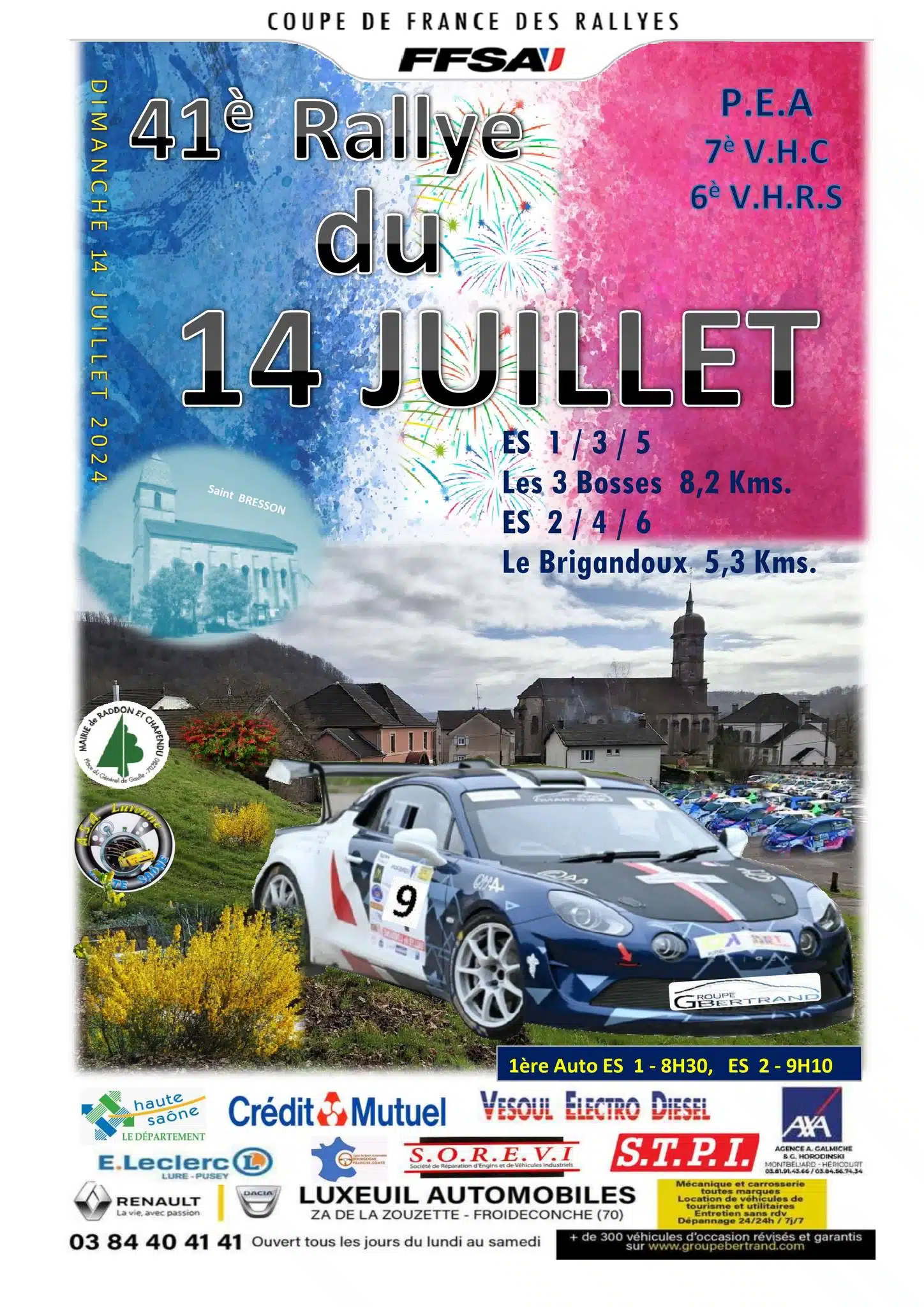 Lire la suite à propos de l’article Rallye du 14 Juillet 2024