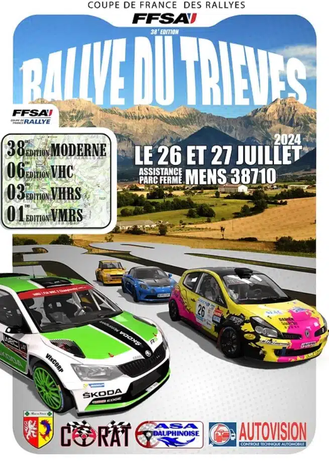 Lire la suite à propos de l’article Rallye du Trièves 2024 : Les engagés