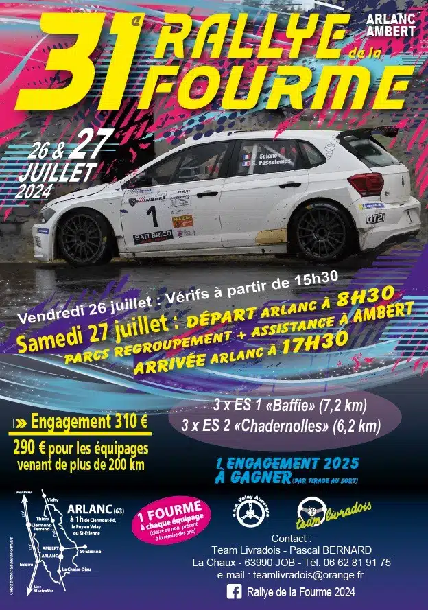 Lire la suite à propos de l’article Rallye de la Fourme 2024