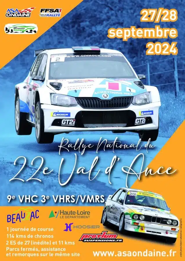 Lire la suite à propos de l’article Rallye du Val d’Ance 2024 : Liste des engagés