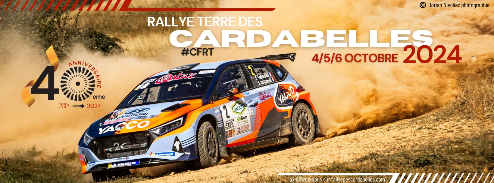 Lire la suite à propos de l’article Rallye Terre des Cardabelles 2024 : Liste des engagés