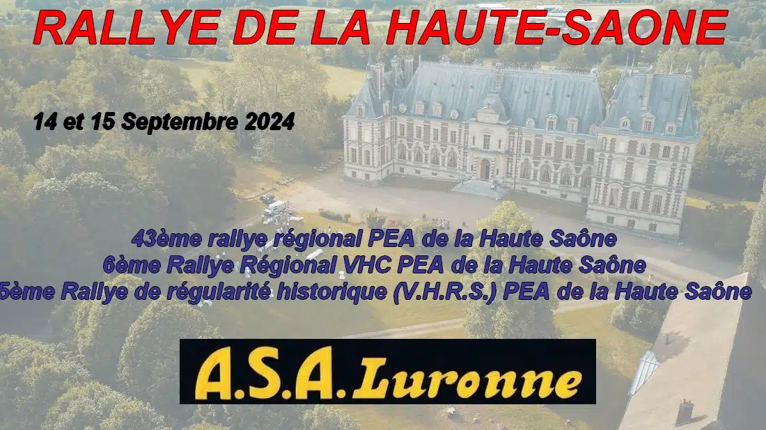 Lire la suite à propos de l’article Rallye de la Haute-Saône 2024 : Liste des engagés
