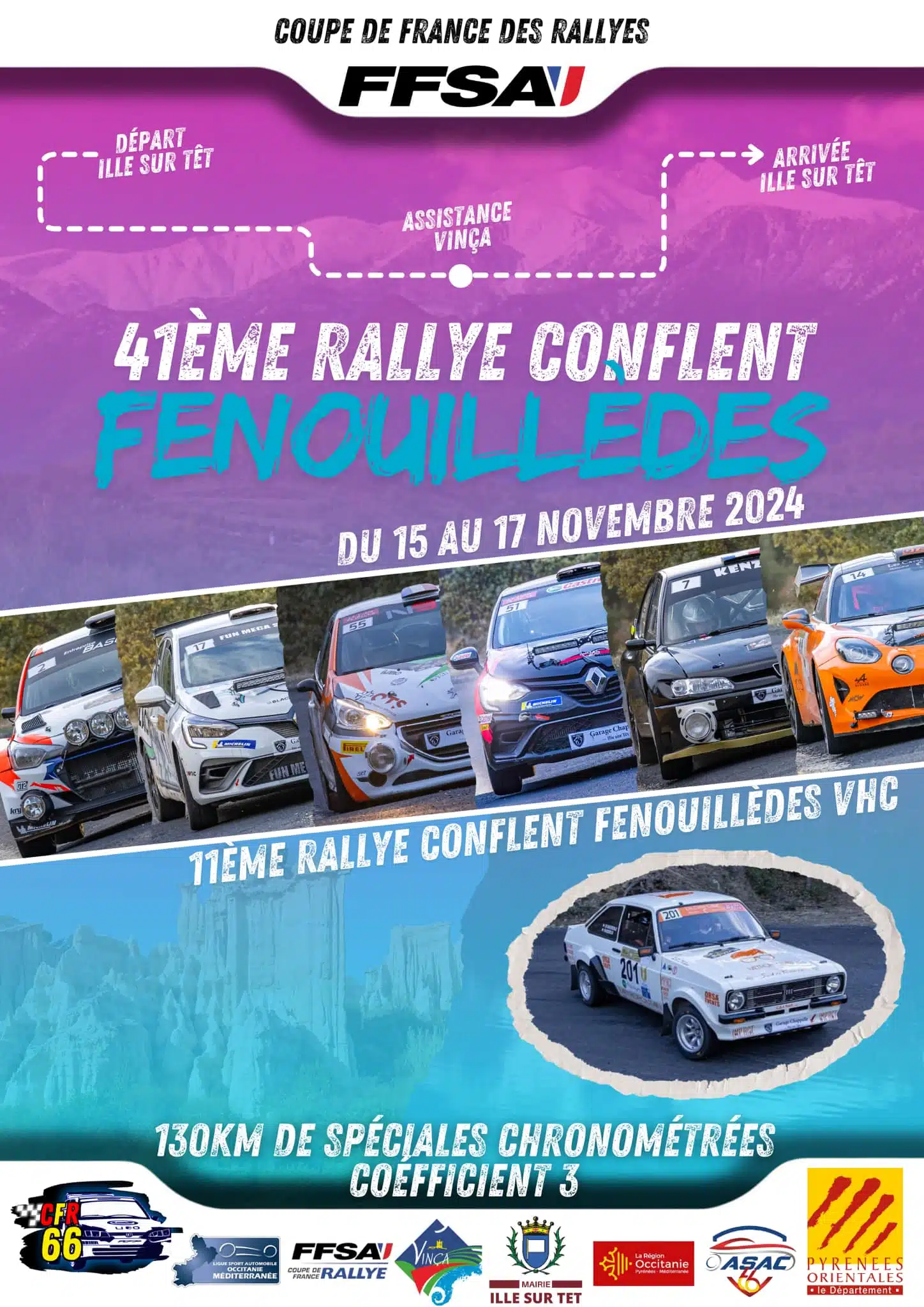 Lire la suite à propos de l’article Rallye Conflent Fenouillèdes 2024 – Liste des engagés