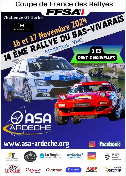 Lire la suite à propos de l’article Rallye du Bas Vivarais 2024 – Liste des engagés