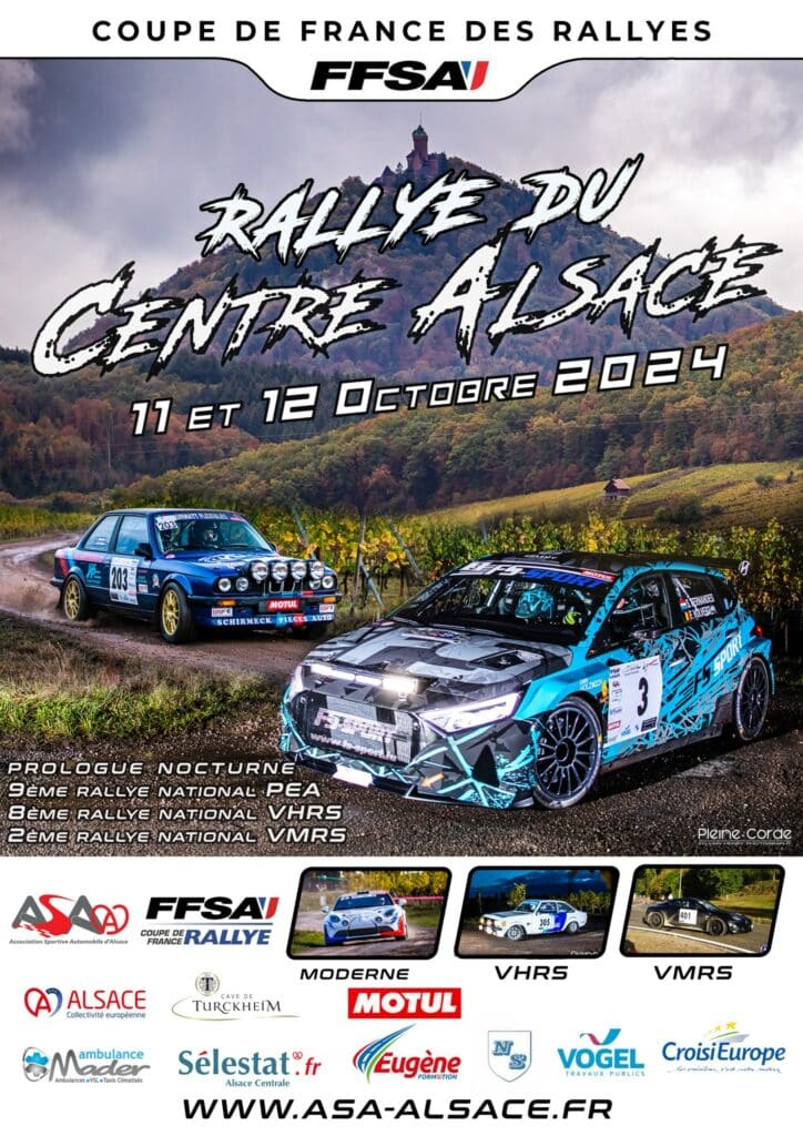 Rallye du Centre Alsace 2024 | Actualité rallye - Rallye Infos