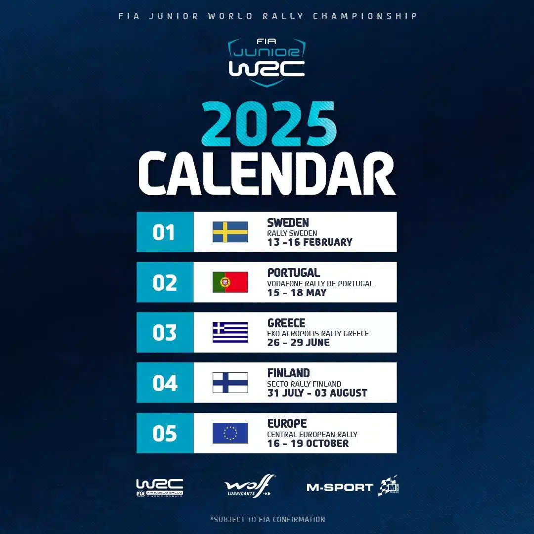 Lire la suite à propos de l’article Le calendrier JWRC 2025 est sorti !