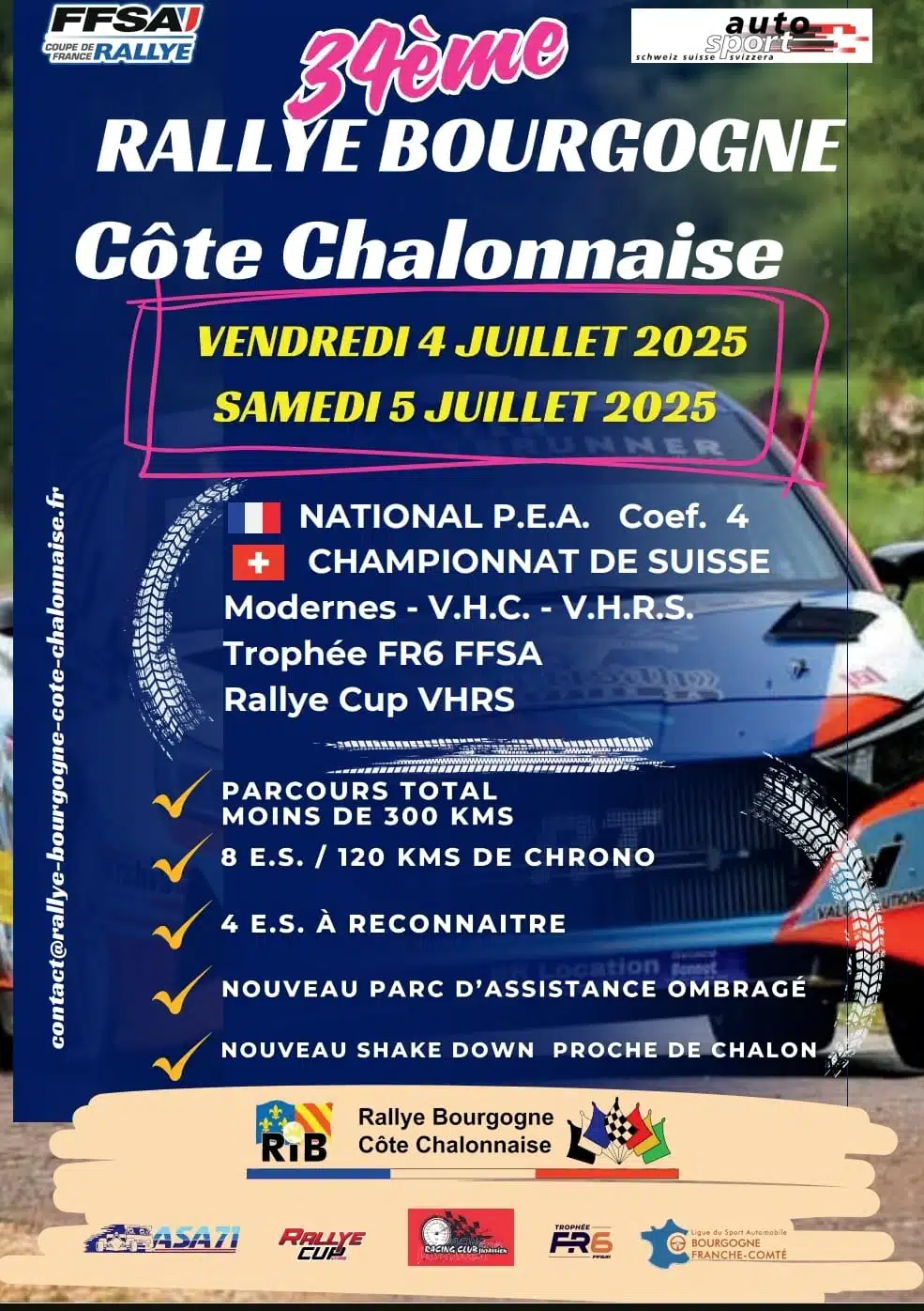Lire la suite à propos de l’article Rallye National PEA Bourgogne Côte Chalonnaise 2025