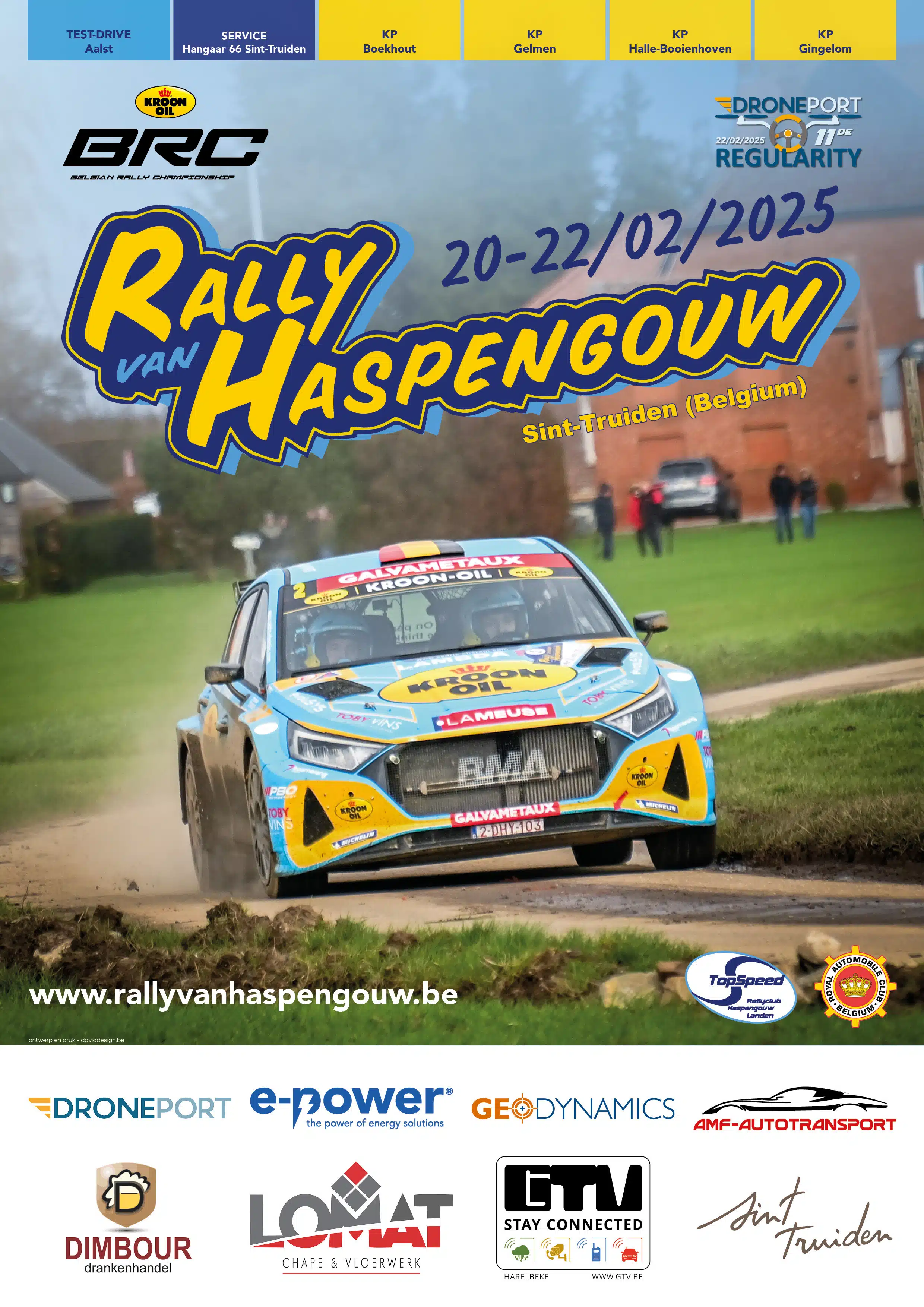 Lire la suite à propos de l’article Le Rally van Haspengouw sera à nouveau la manche d&rsquo;ouverture du Kroon-Oil BRC 2025