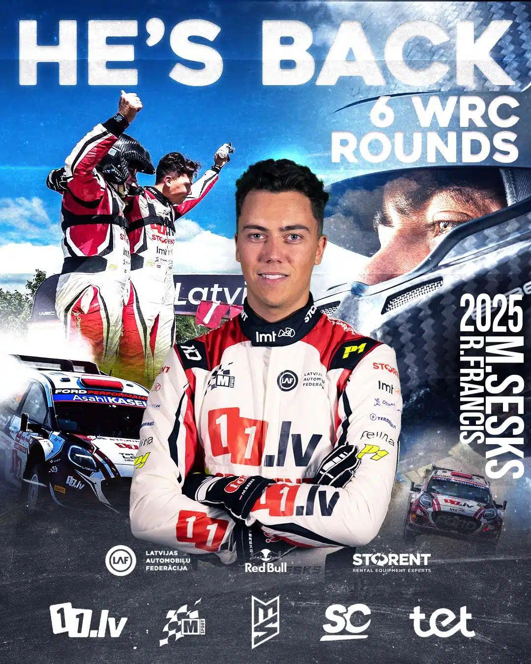 You are currently viewing 6 Rallyes en Rally 1 pour Martins Sesks !