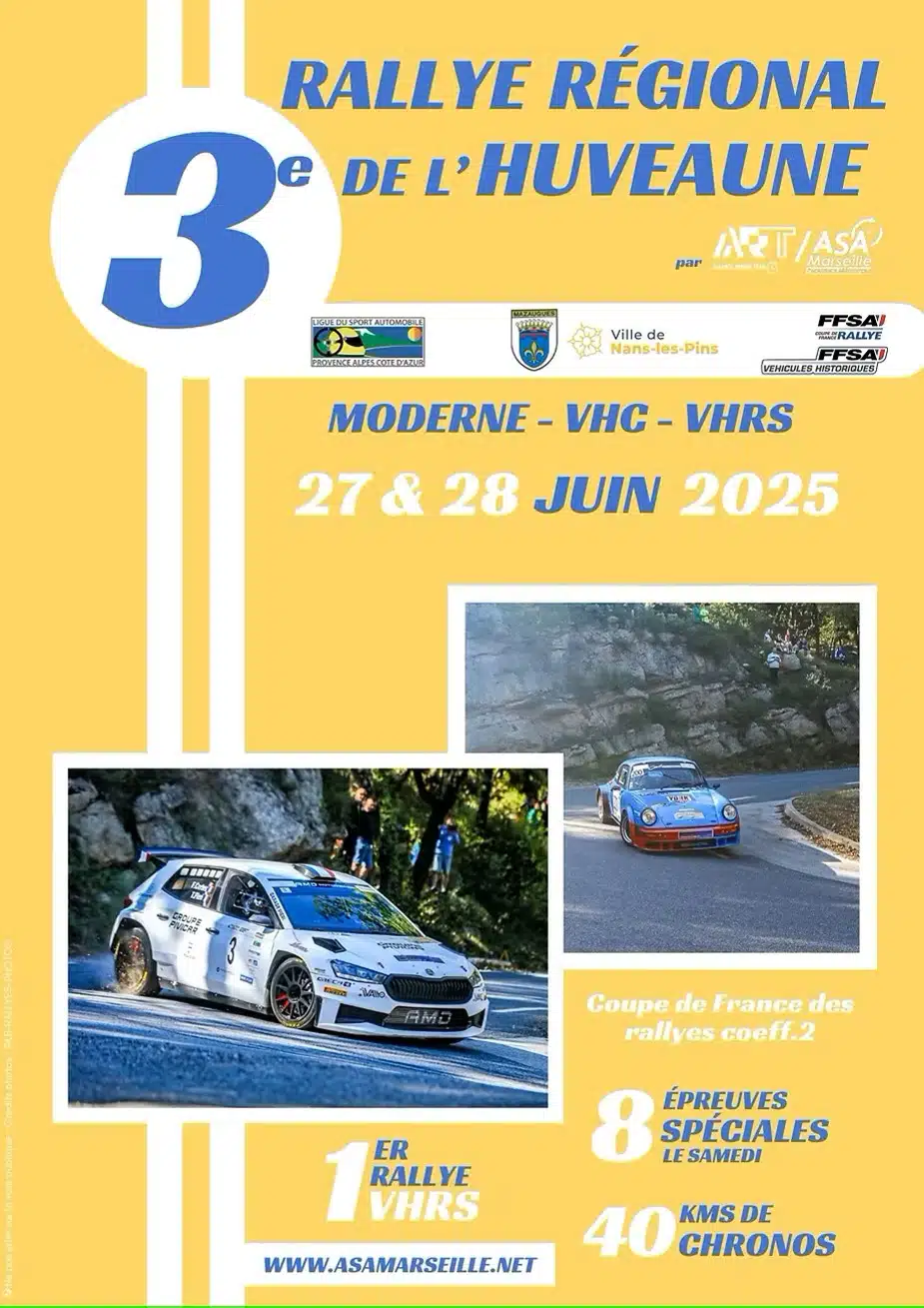 You are currently viewing Rallye de l’Huveaune 2025 – Liste des engagés