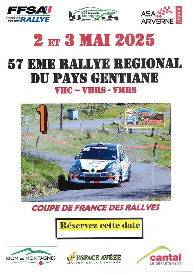 Lire la suite à propos de l’article Rallye du Pays Gentiane 2025