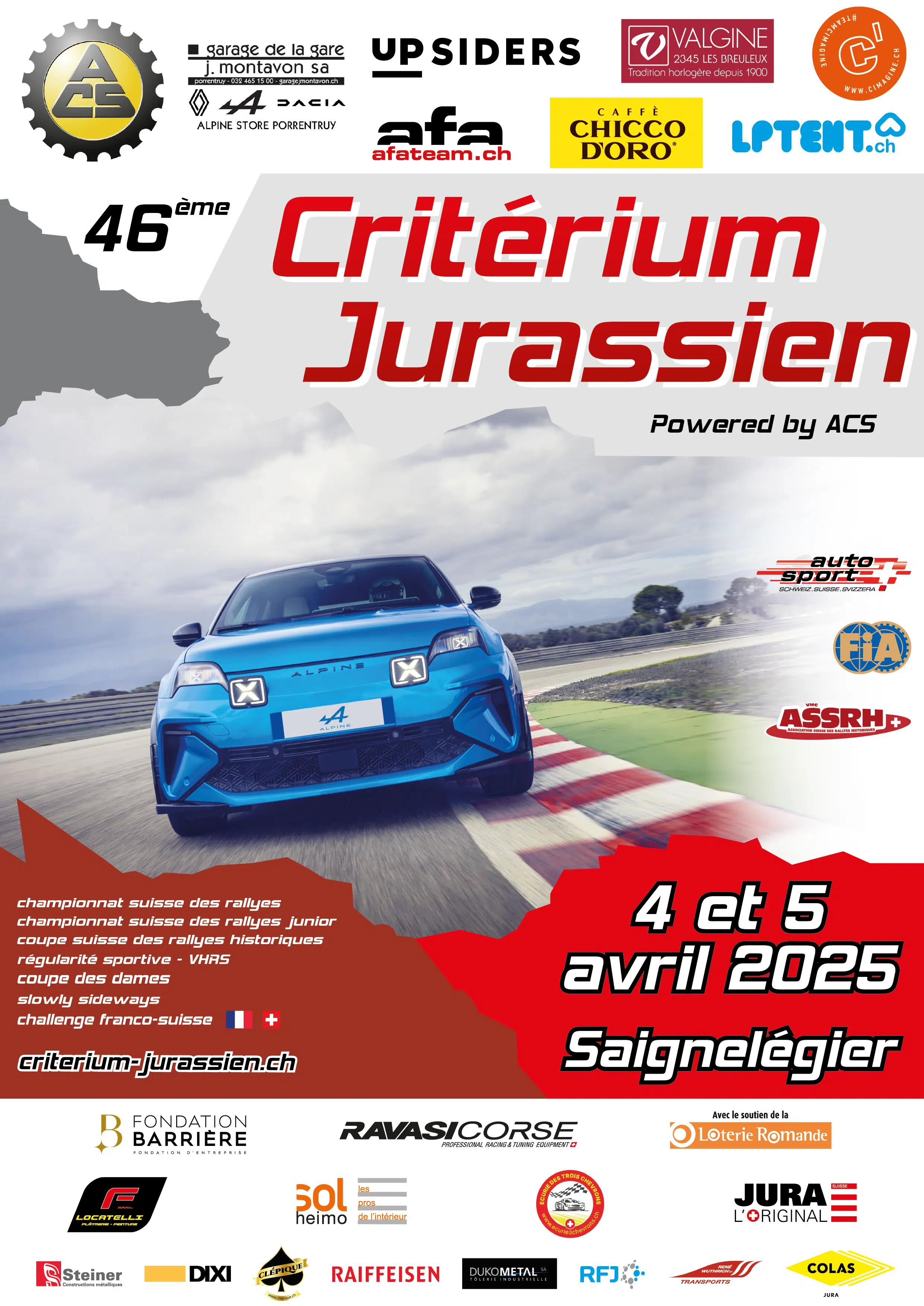 Lire la suite à propos de l’article Critérium Jurassien 2025 – Les engagés