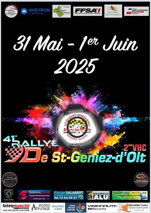 Lire la suite à propos de l’article Rallye de Saint-Geniez-d’Olt 2025