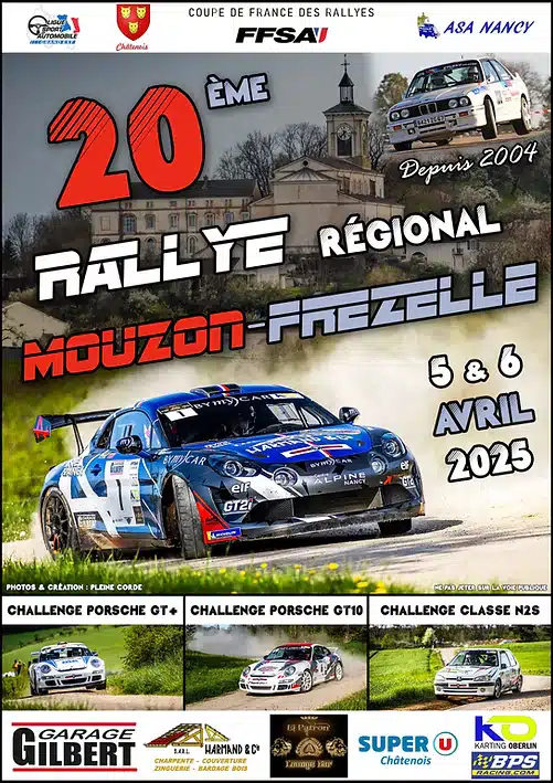 Lire la suite à propos de l’article Rallye du Mouzon Frézelle 2025 – Les engagés