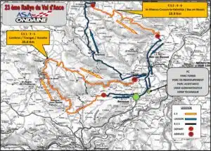Rallye du Val d’Ance 2025 - carte
