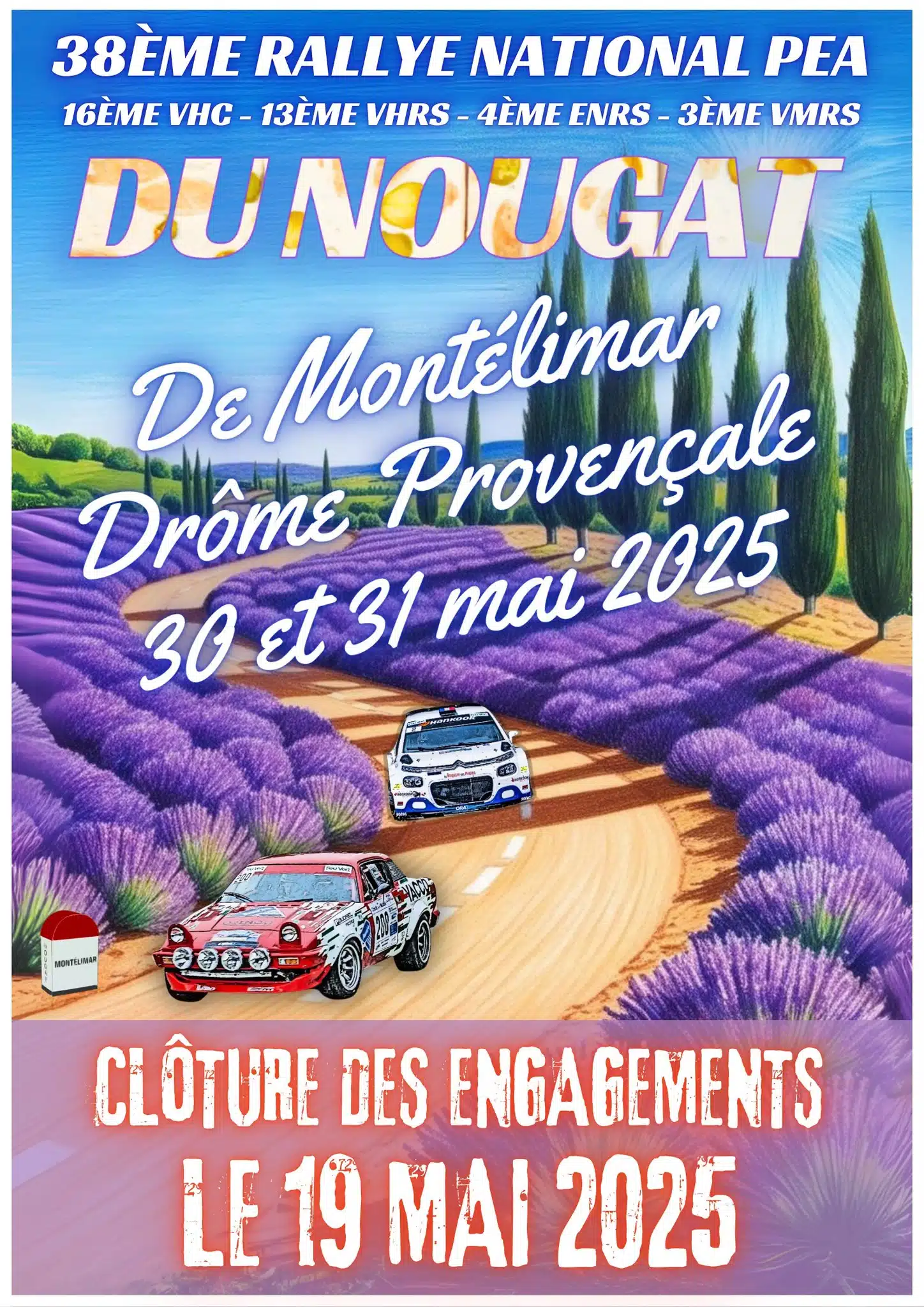Lire la suite à propos de l’article Rallye du Nougat de Montélimar – Drôme Provençale 2025