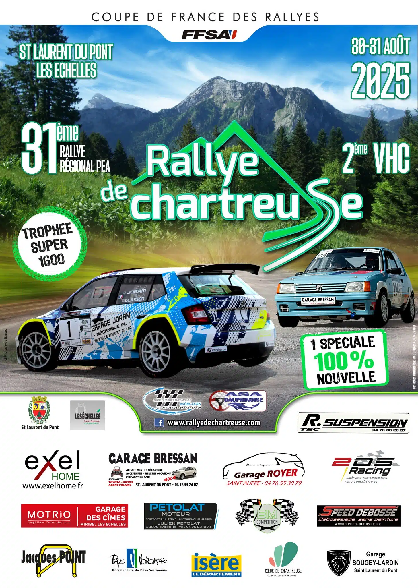 Lire la suite à propos de l’article Rallye de Chartreuse 2025 – Liste des engagés