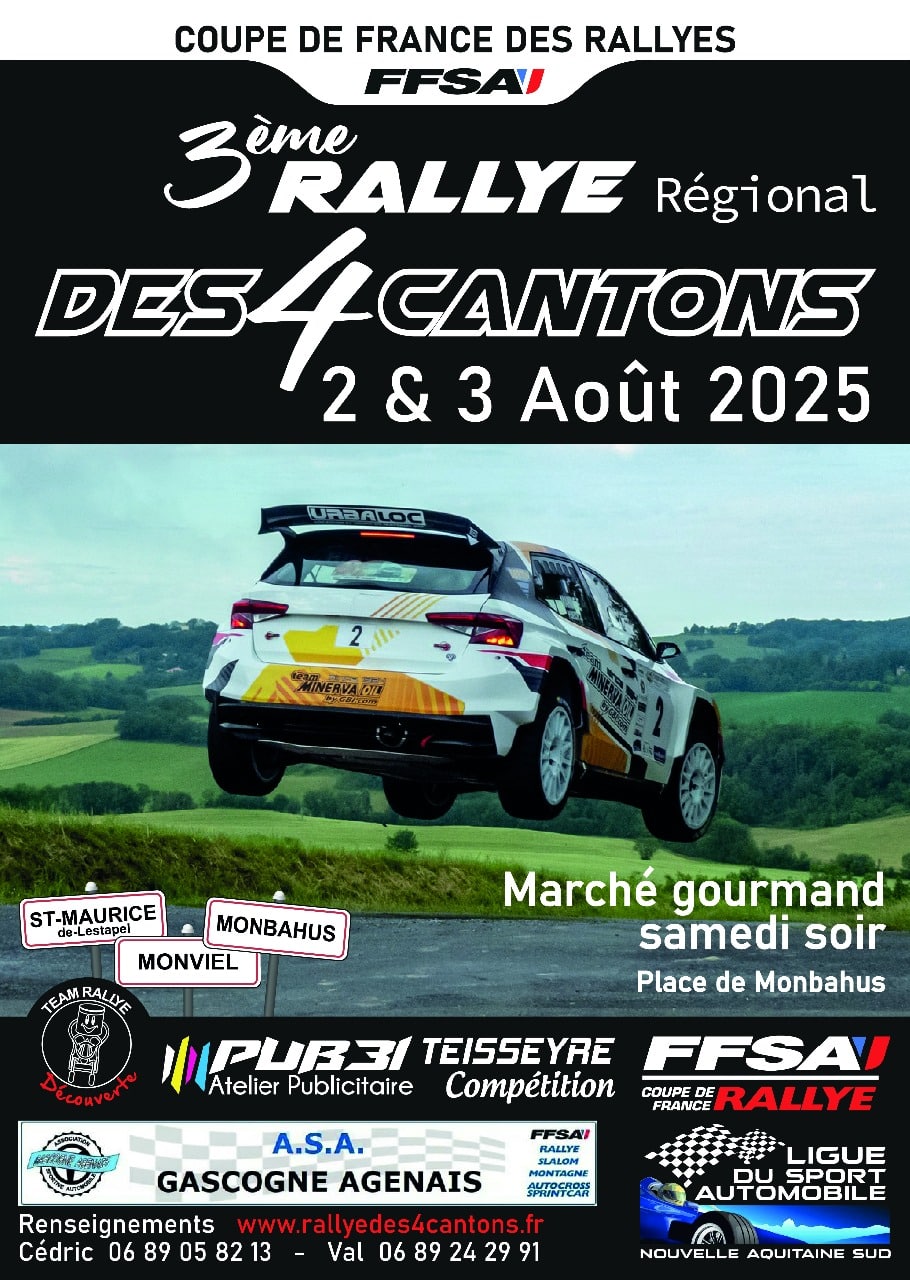 Lire la suite à propos de l’article Rallye des Quatre Cantons 2025