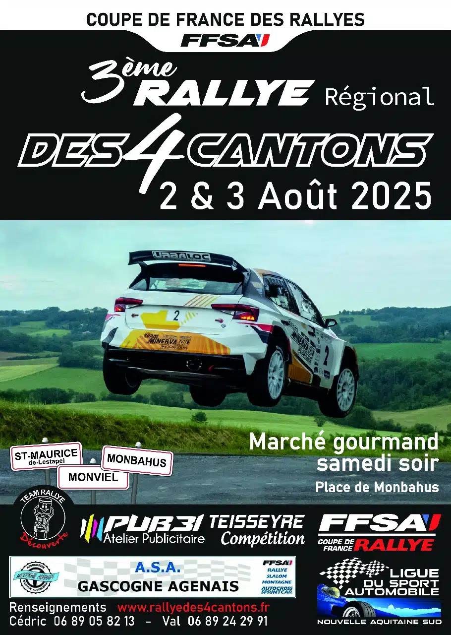 Lire la suite à propos de l’article Rallye des Quatre Cantons 2025