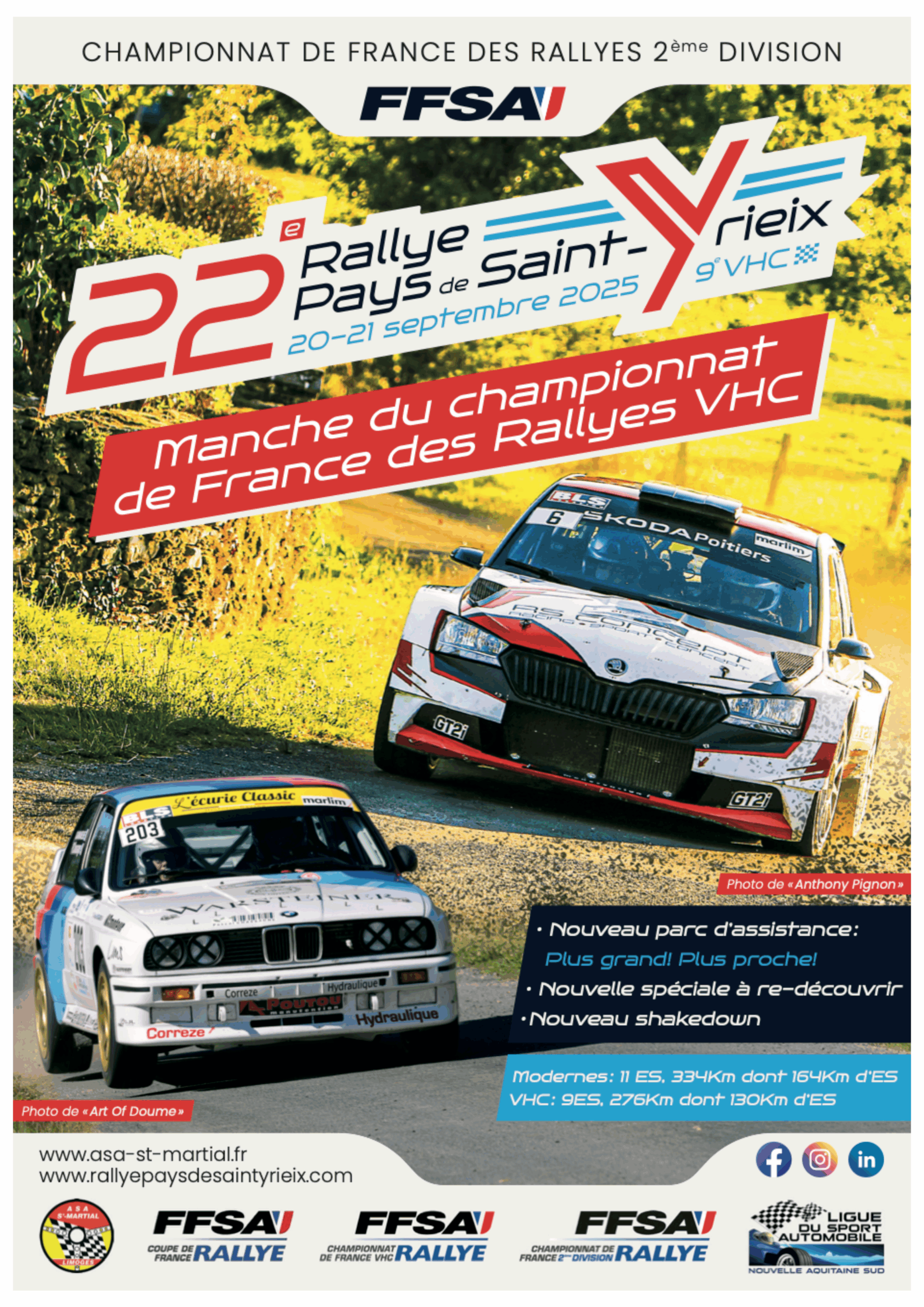 Lire la suite à propos de l’article Pays de Saint-Yrieix 2025 – Liste des engagés