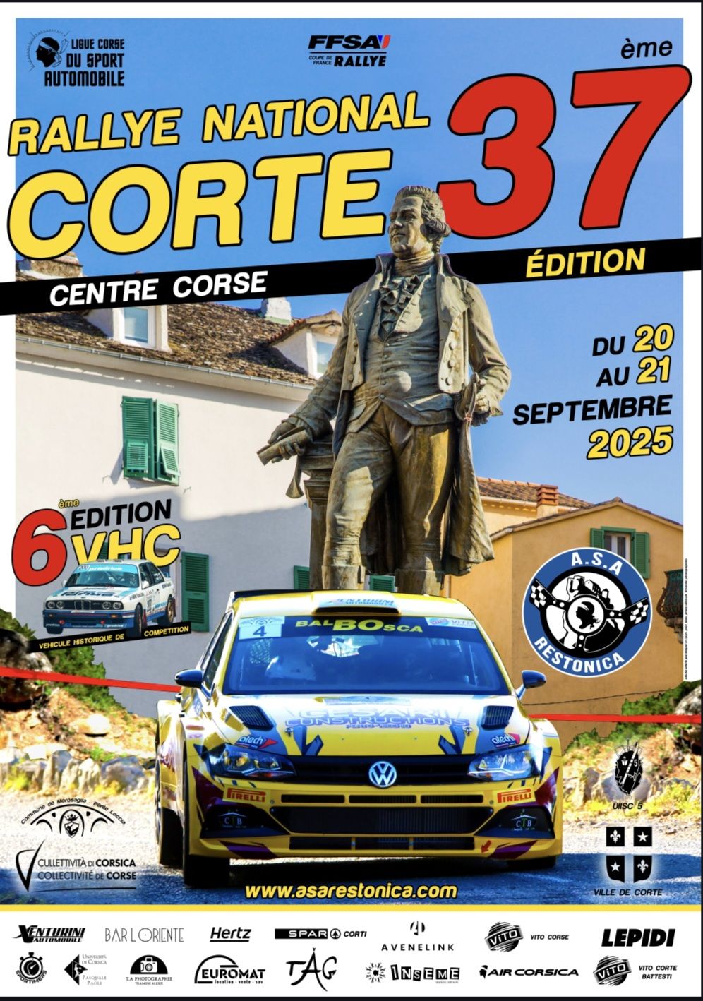 Lire la suite à propos de l’article Rallye de Corte – Centre Corse 2025
