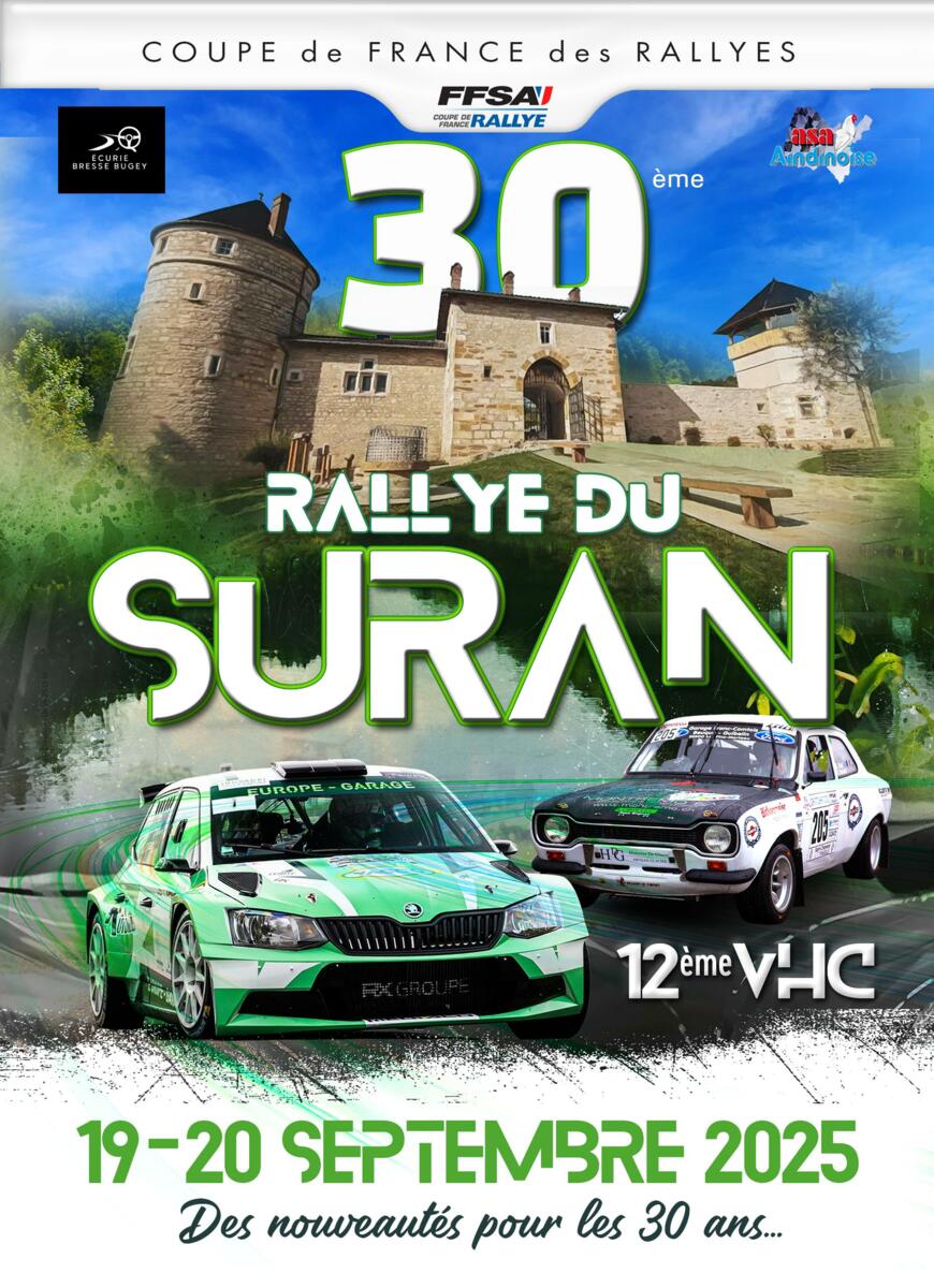Lire la suite à propos de l’article Rallye du Suran 2025 – Liste des engagés