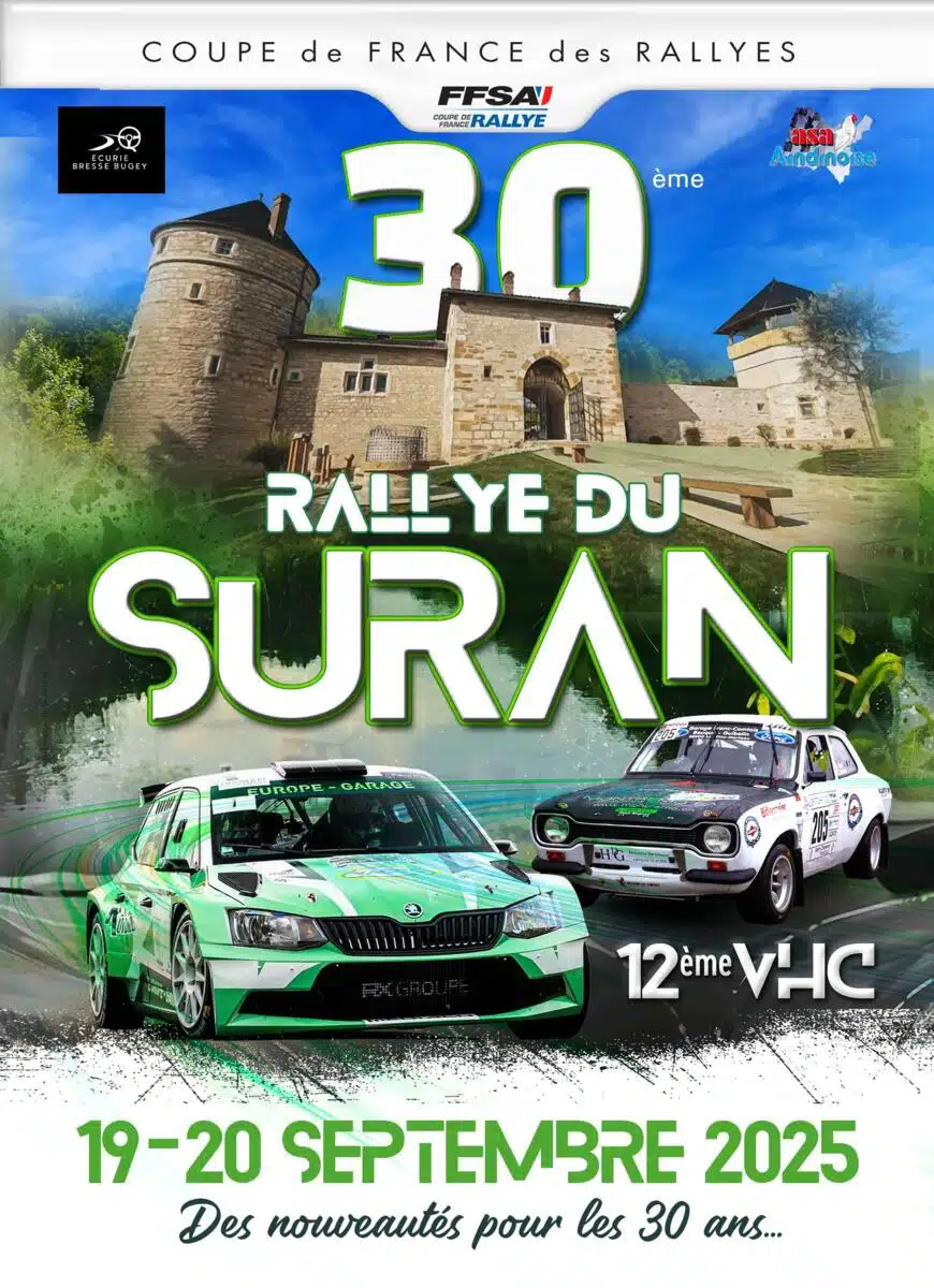 Lire la suite à propos de l’article Rallye du Suran 2025 – Liste des engagés