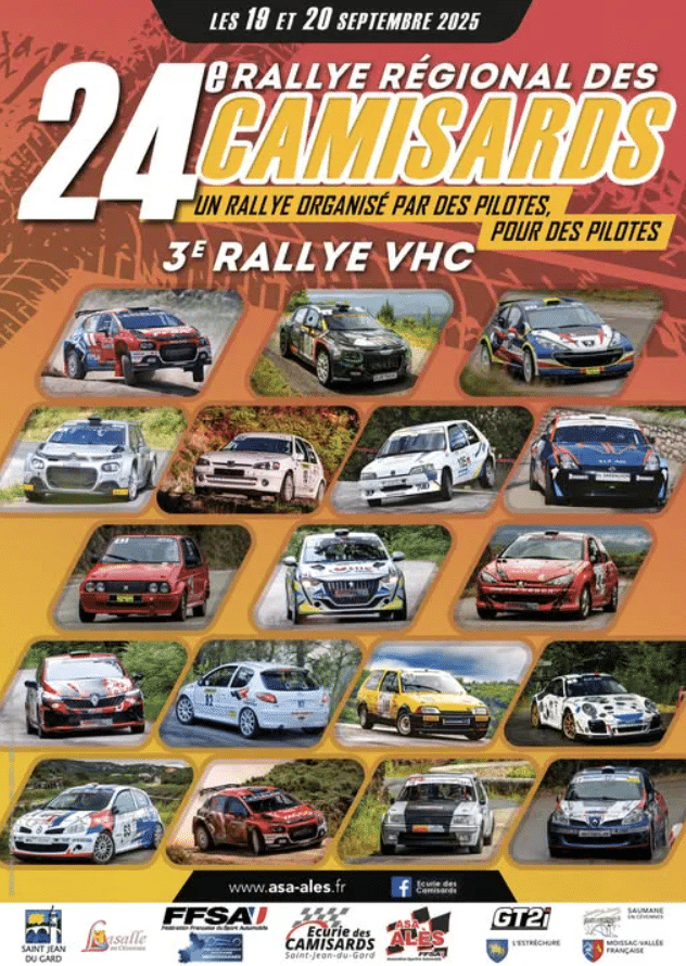 Lire la suite à propos de l’article Rallye des Camisards 2025 – Liste des engagés
