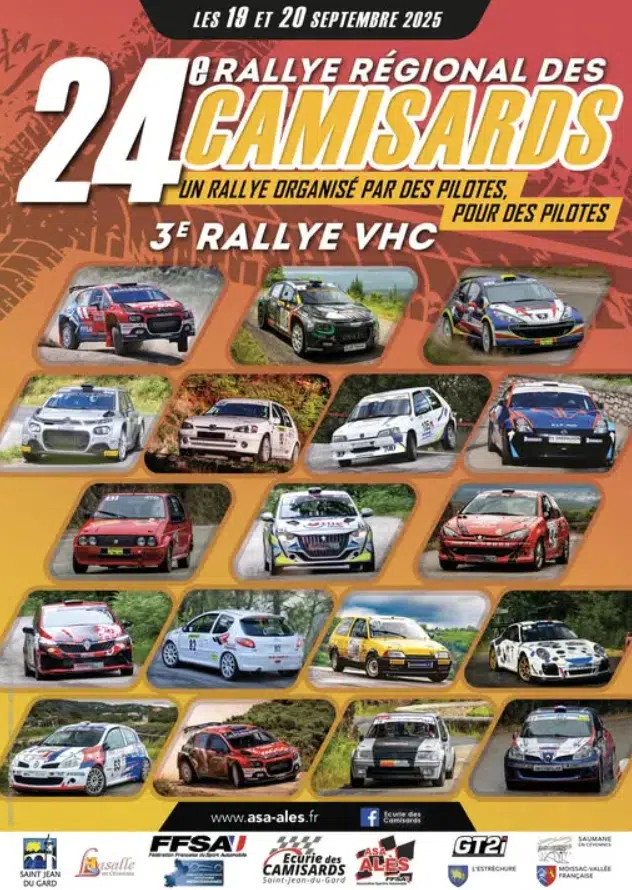 Lire la suite à propos de l’article Rallye des Camisards 2025 – Liste des engagés