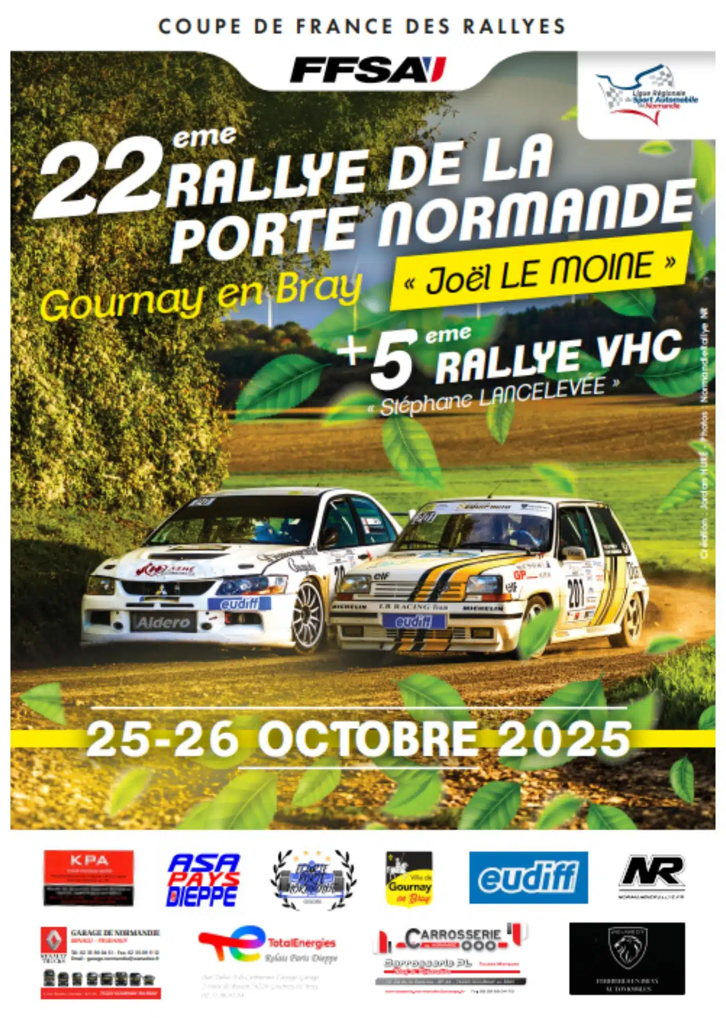 Lire la suite à propos de l’article Rallye de la Porte Normande 2025 – Liste des engagés