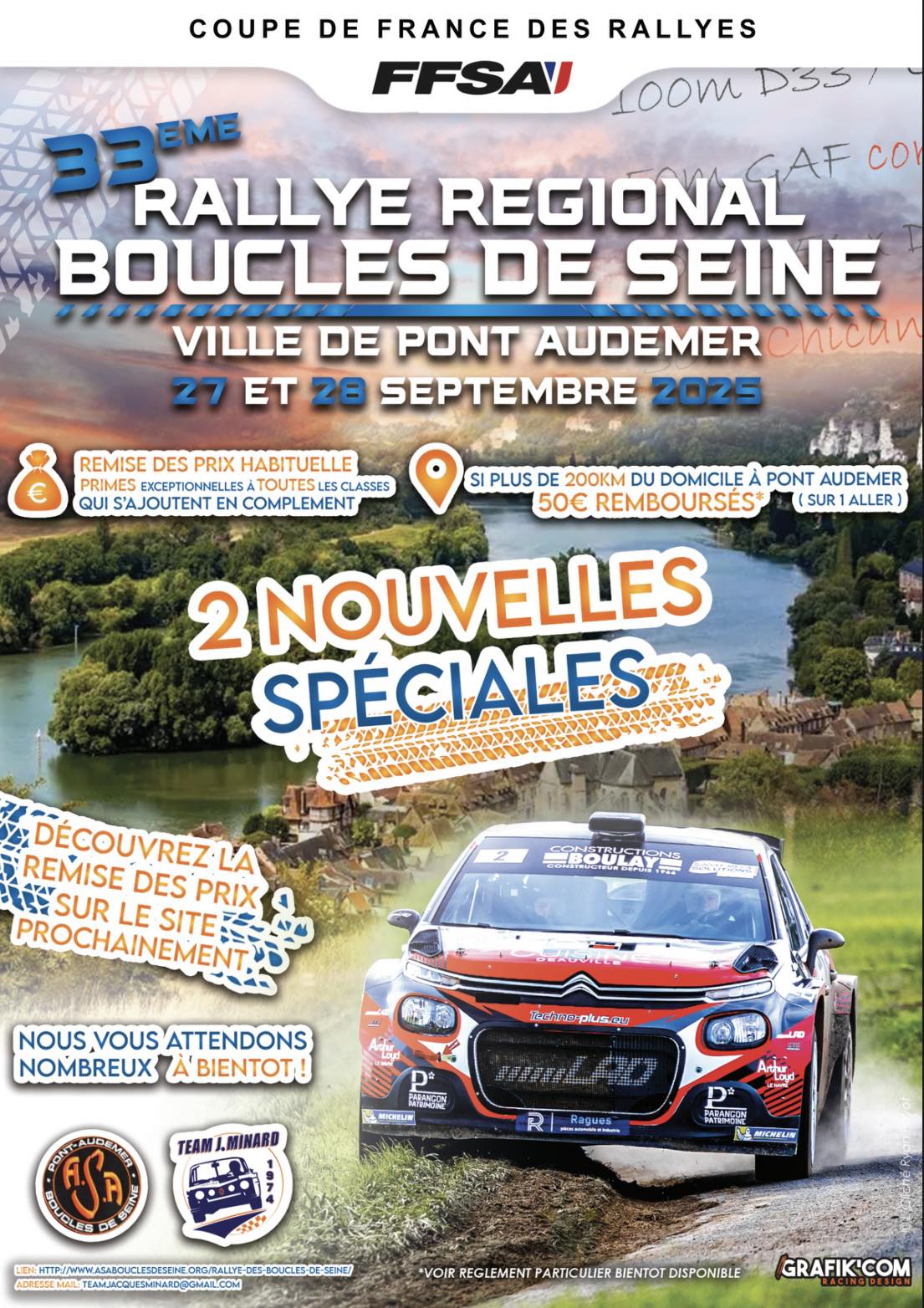 Lire la suite à propos de l’article Rallye des Boucles de Seine 2025 – Liste des engagés