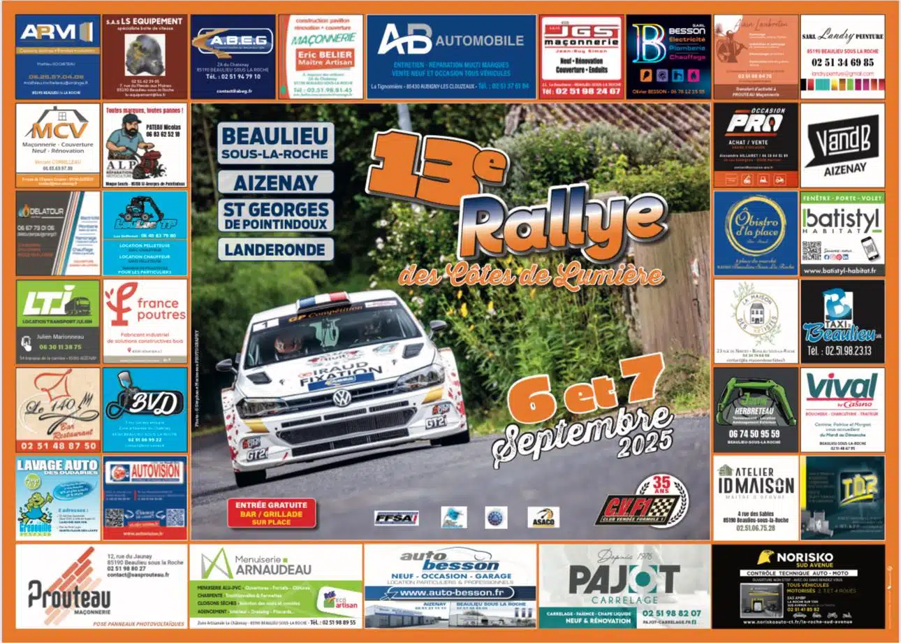 Lire la suite à propos de l’article Rallye des Côtes de Lumière 2025 – Liste des engagés