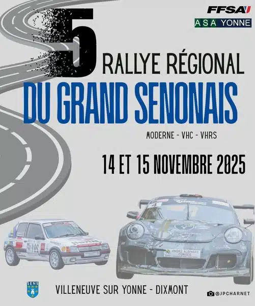 Lire la suite à propos de l’article Rallye du Grand Sénonais 2025