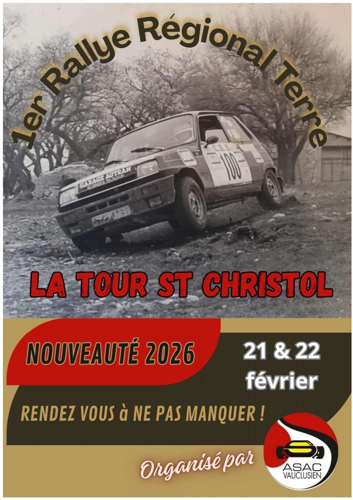Lire la suite à propos de l’article Rallye Régional Terre de St Christol 2026