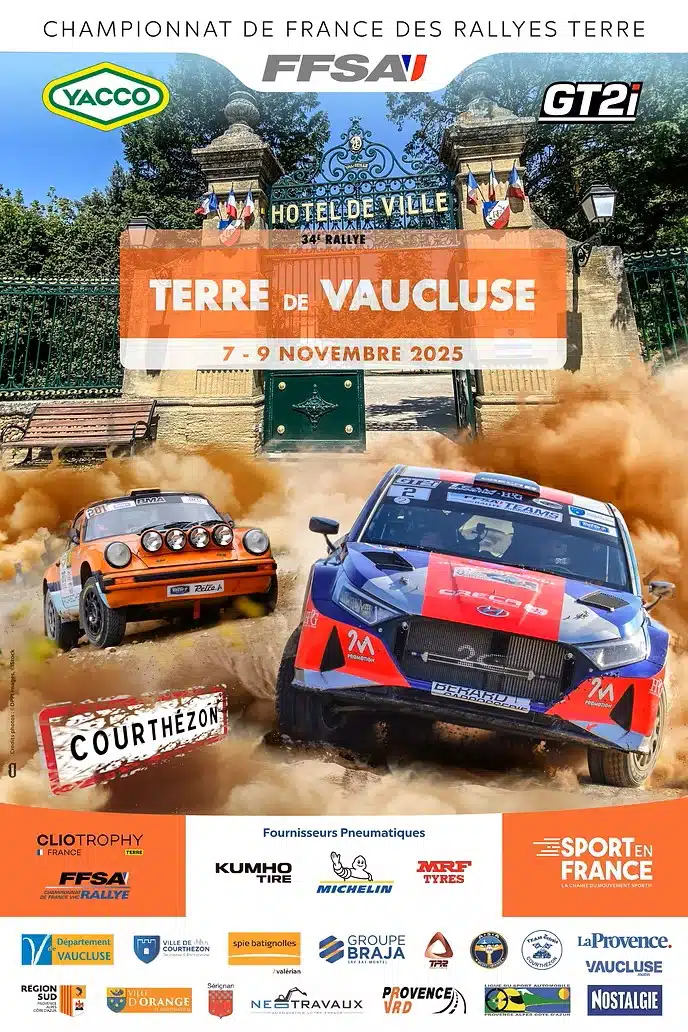 Lire la suite à propos de l’article Rallye Terre de Vaucluse 2025 – Liste des engagés