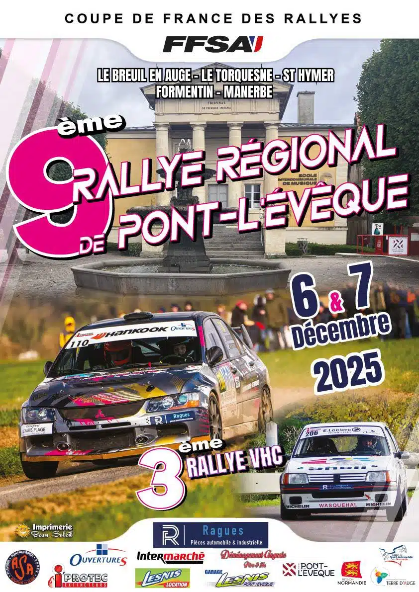 Lire la suite à propos de l’article Rallye de Pont l’Evêque 2025 – Liste des engagés