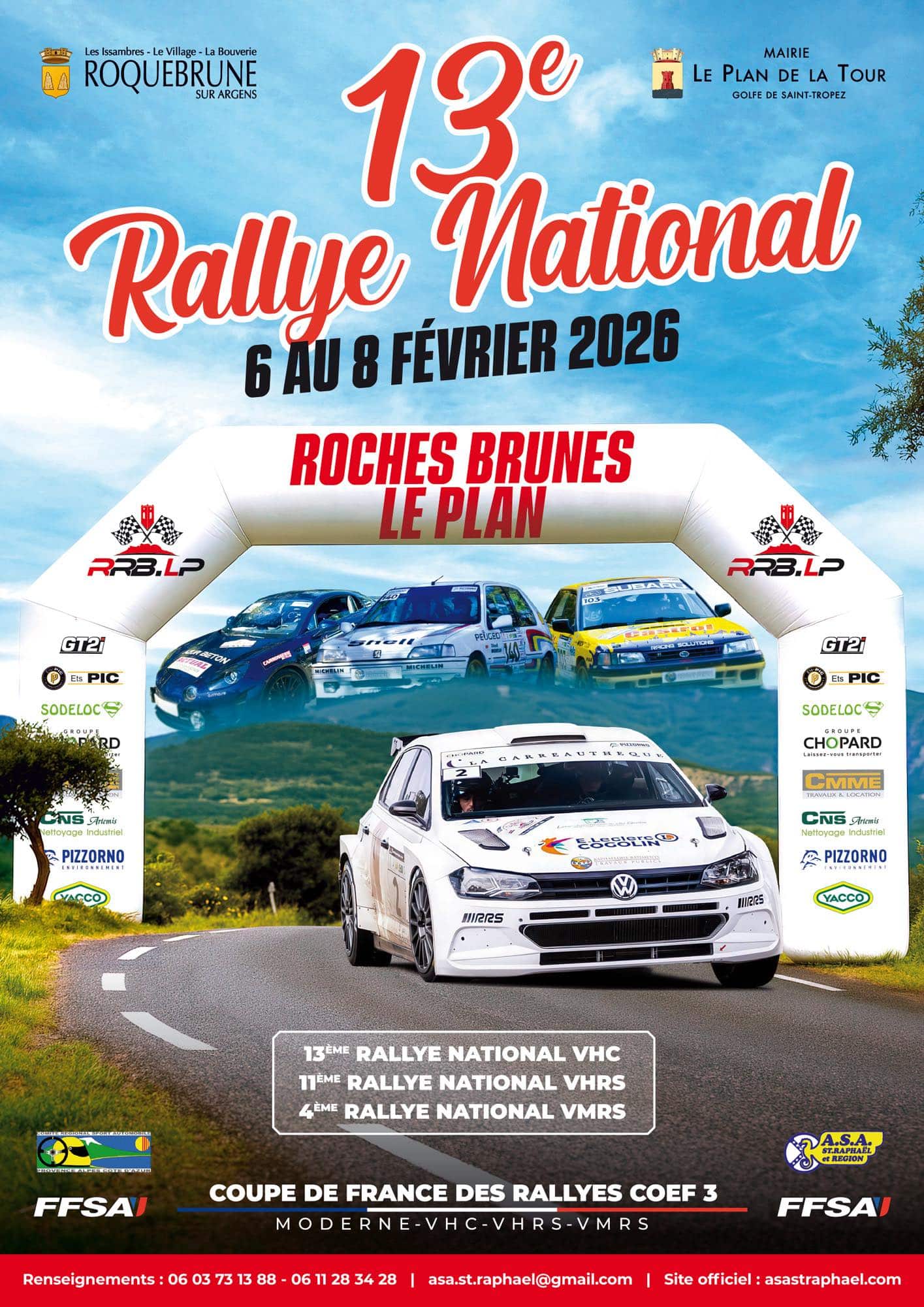 Lire la suite à propos de l’article Rallye National des Roches Brunes – Le Plan 2026