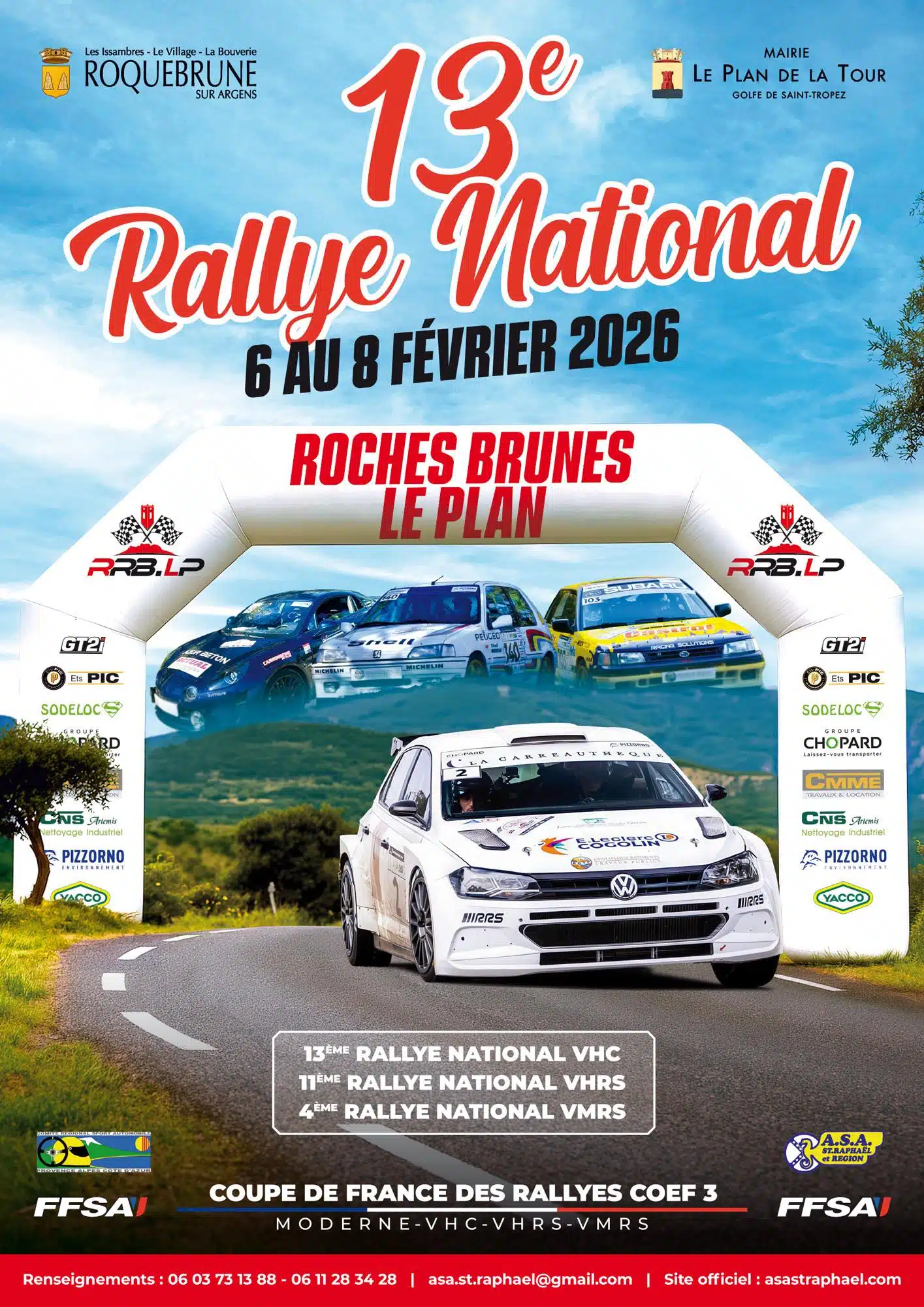 Lire la suite à propos de l’article Rallye National des Roches Brunes – Le Plan 2026