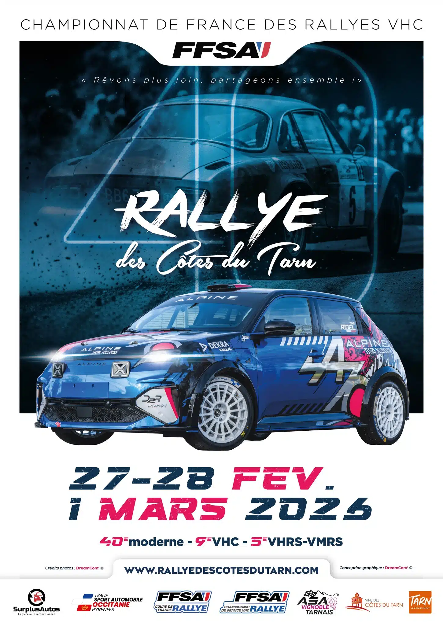 Lire la suite à propos de l’article Rallye des Côtes du Tarn 2026