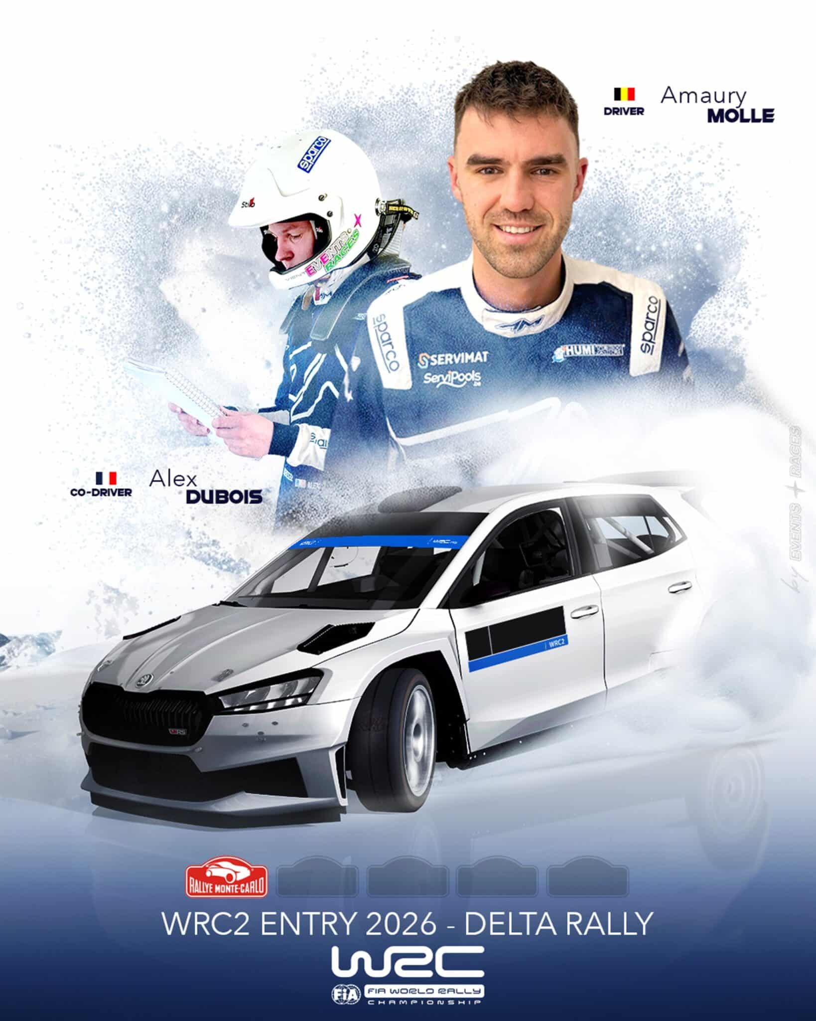Lire la suite à propos de l’article Amaury Molle s&rsquo;engage en WRC2