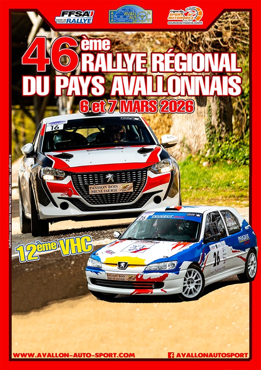 Lire la suite à propos de l’article Rallye du Pays Avallonnais 2026