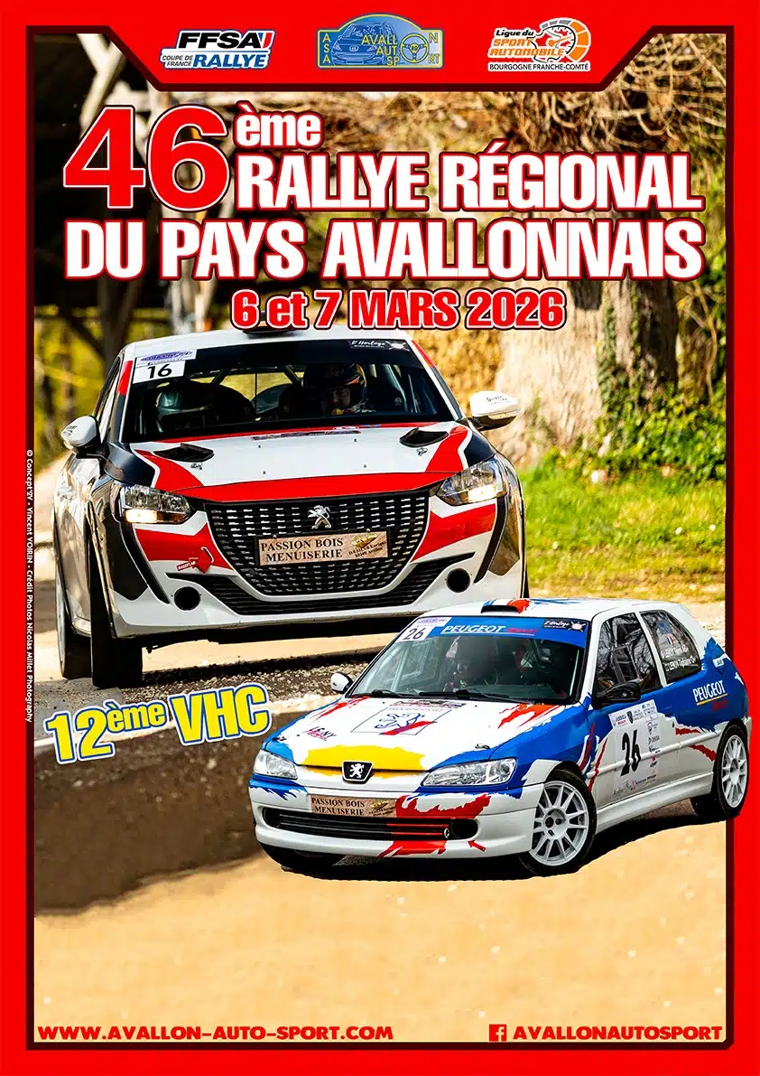 Lire la suite à propos de l’article Rallye du Pays Avallonnais 2026