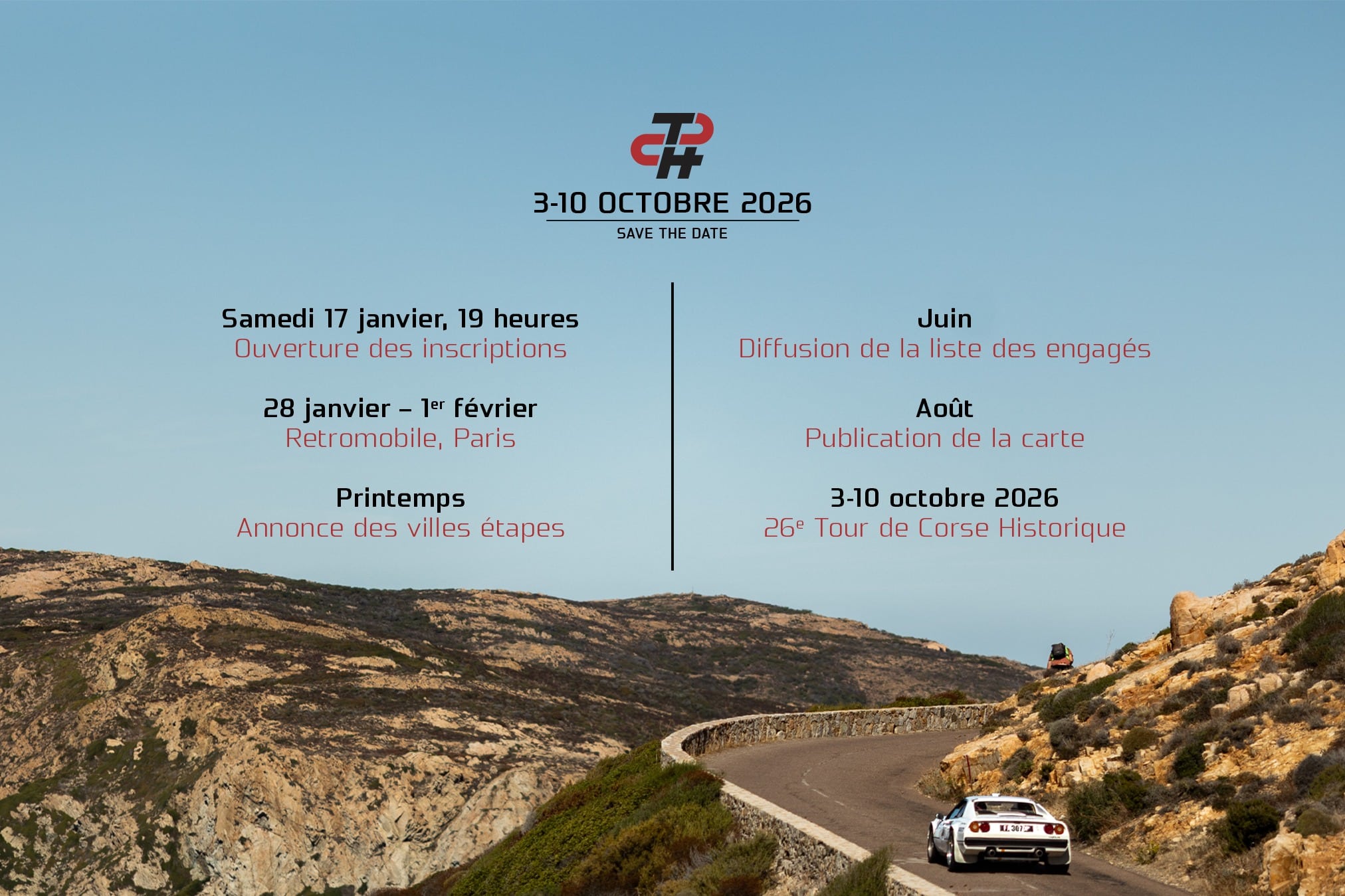 Lire la suite à propos de l’article Tour de Corse Historique 2026