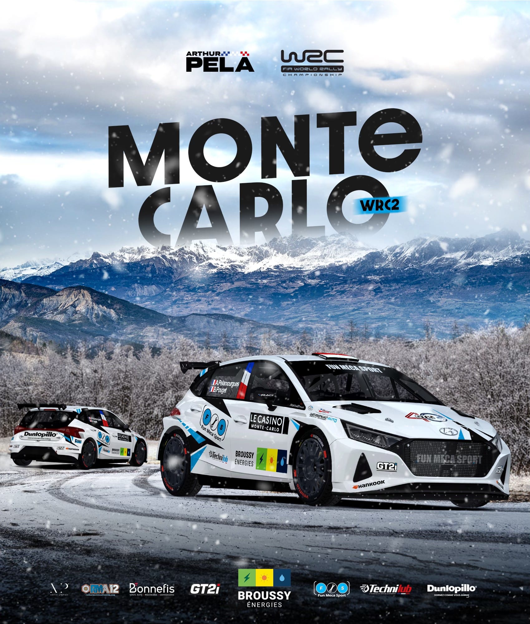 Lire la suite à propos de l’article Arthur Pelamourgues au Monte Carlo en Rally 2