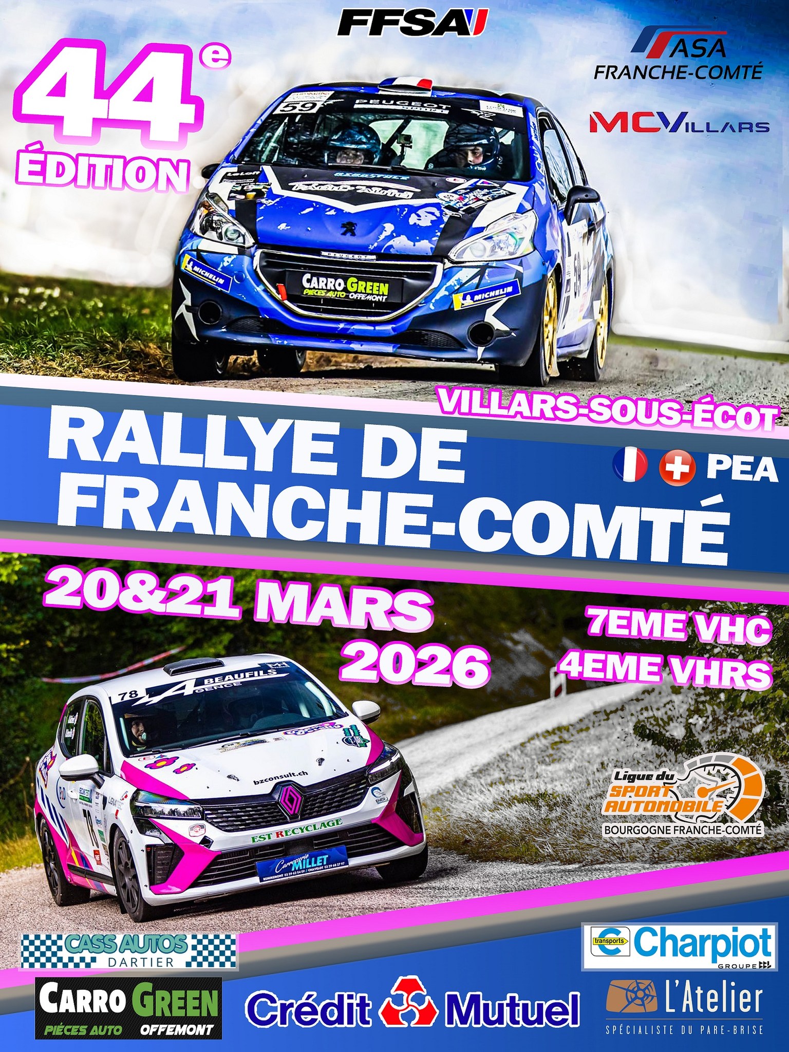 Lire la suite à propos de l’article Rallye de Franche-Comté 2026 – Les temps en direct