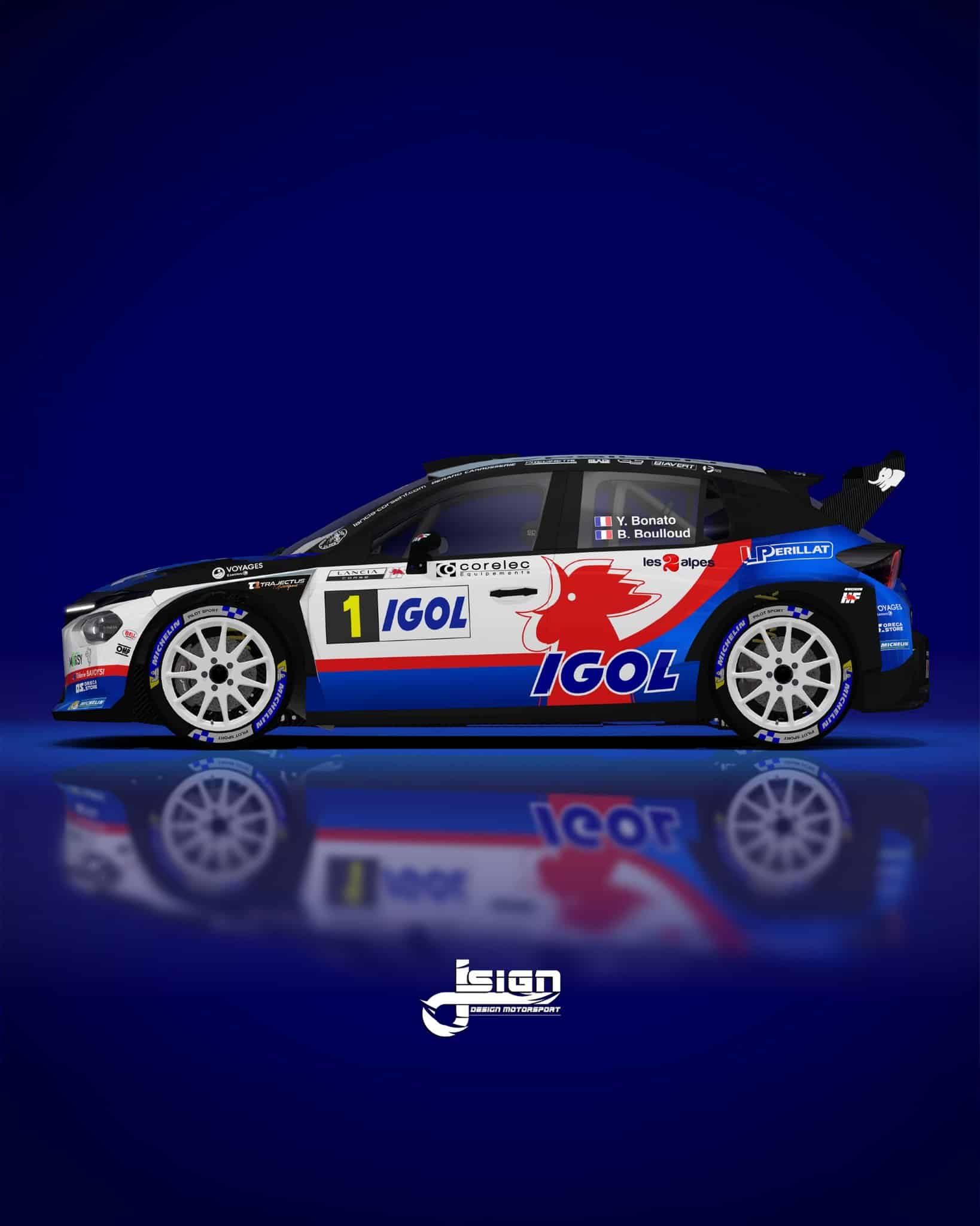 Lire la suite à propos de l’article La livrée de la Lancia Ypsilon Rally2 HF Integrale de Yoann Bonato