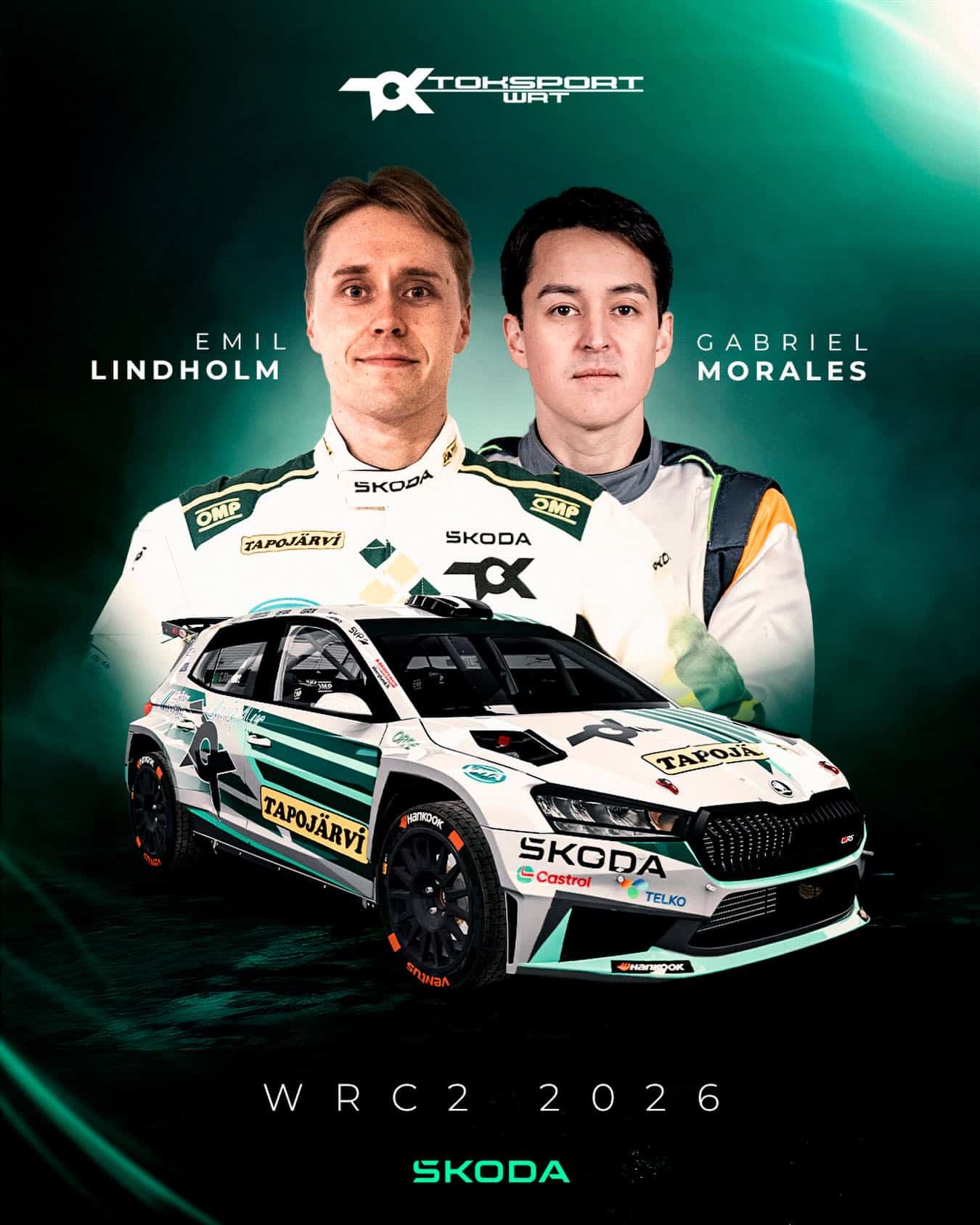 Lire la suite à propos de l’article Emil Lindholm en Skoda chez TokSport